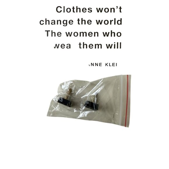 Anne Klein Womens Black Iheart Mesh Slingback Kitten Heels Sz 7.5 New - Picture 9 of 10